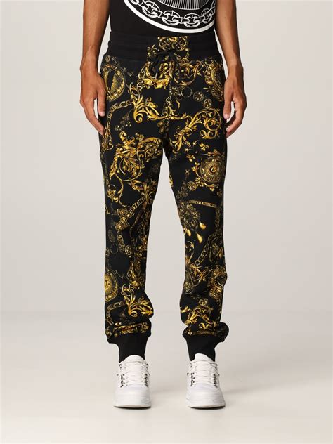 pantalone fantasia versace uomo|Jeans uomo .